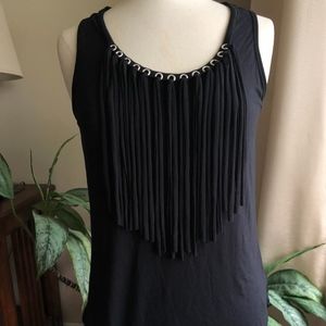 Michael Kors fringe and eyelet tank